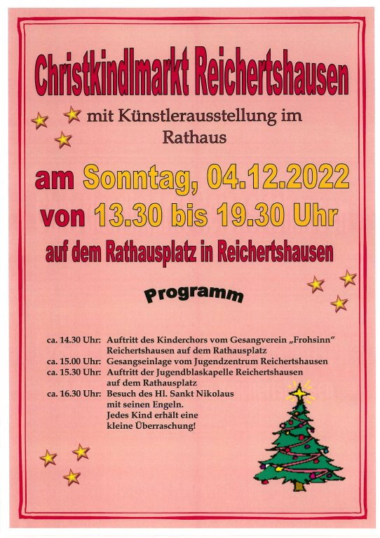 Christkindlmarkt Reichertshausen neu Christkindlmarkt Reichertshausen neu