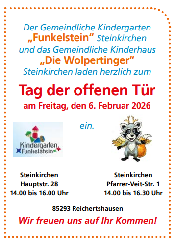 Tag der offenen Tür Kindergarten Funkelstein u. Wolpertinger
